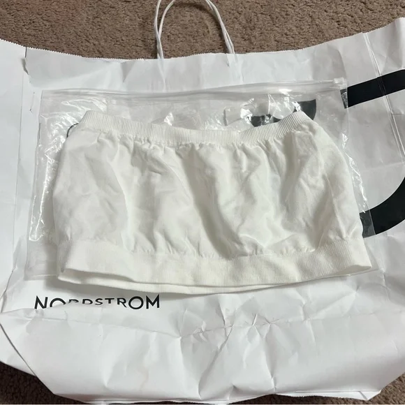 NWT Bandeau Bras - White, Black, and Gray - Picture 3 of 5